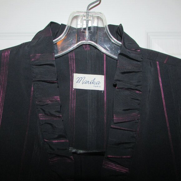 MARIKA Paris Striped Taffeta Jacket - EUR 40 / US 8 - Picture 7 of 9